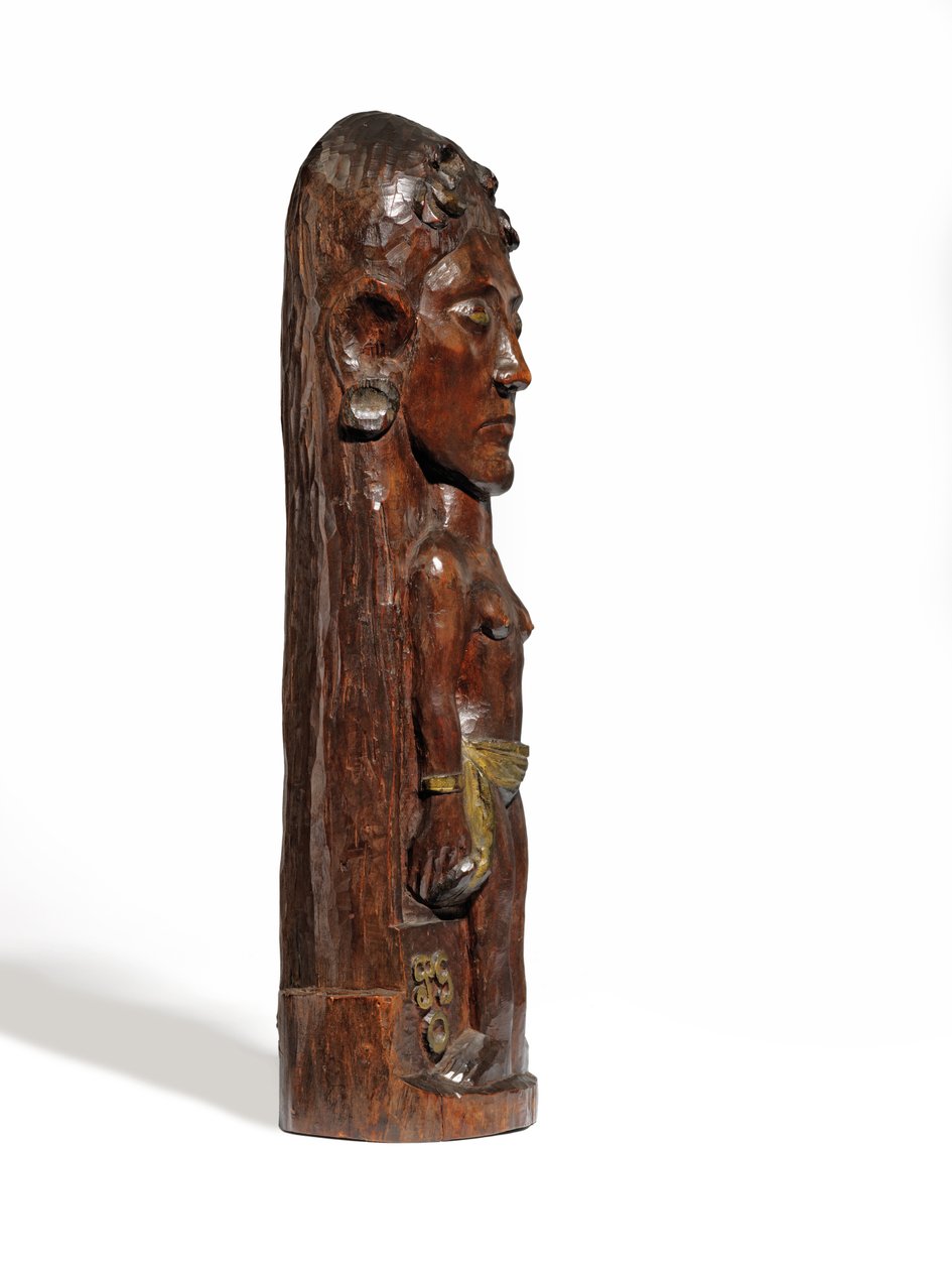 Thérèse, n. 1902-3 (veistetty miropuu, kultaus ja kuparinaulat) (katso myös 2835560-1) tekijältä Paul Gauguin