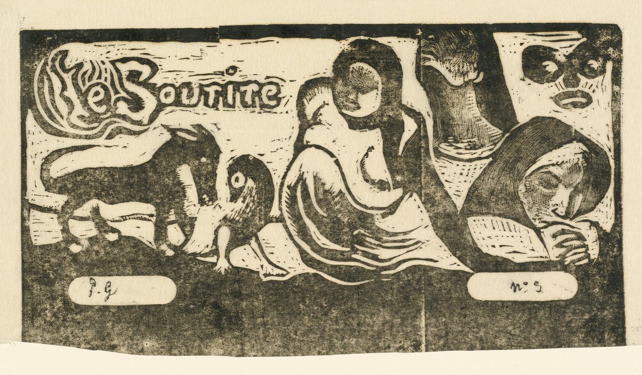 Le Souriren nimilehti Hymyn nimi, vuonna 1895 tai sen jälkeen. tekijältä Paul Gauguin