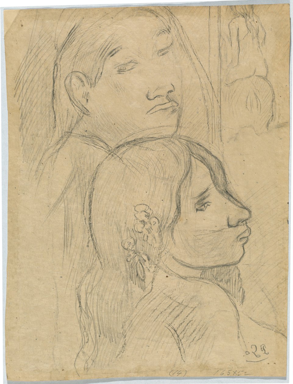 Kaksi markiisaania [käänteinen] tekijältä Paul Gauguin