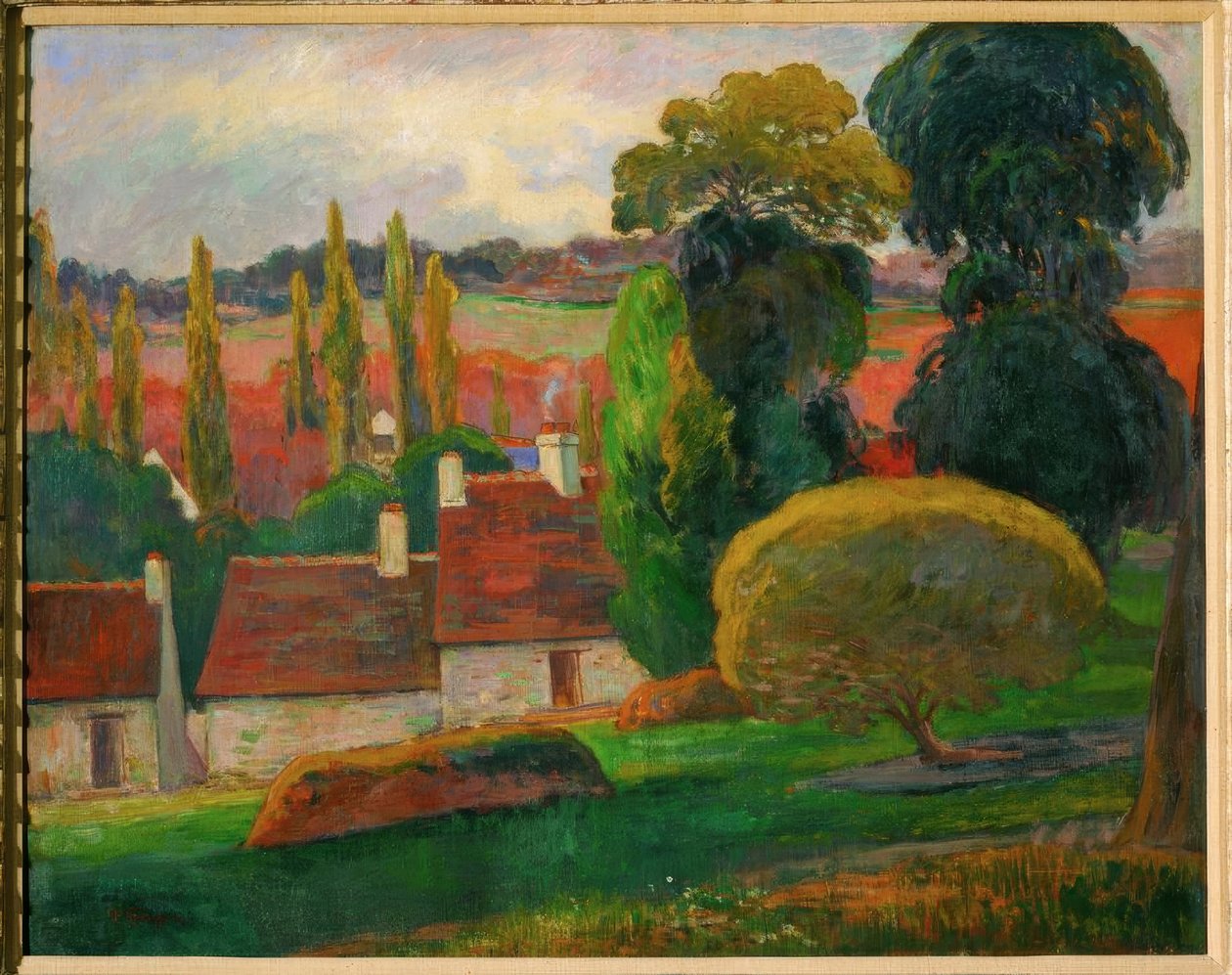 Une ferme en Bretagne tekijältä Paul Gauguin