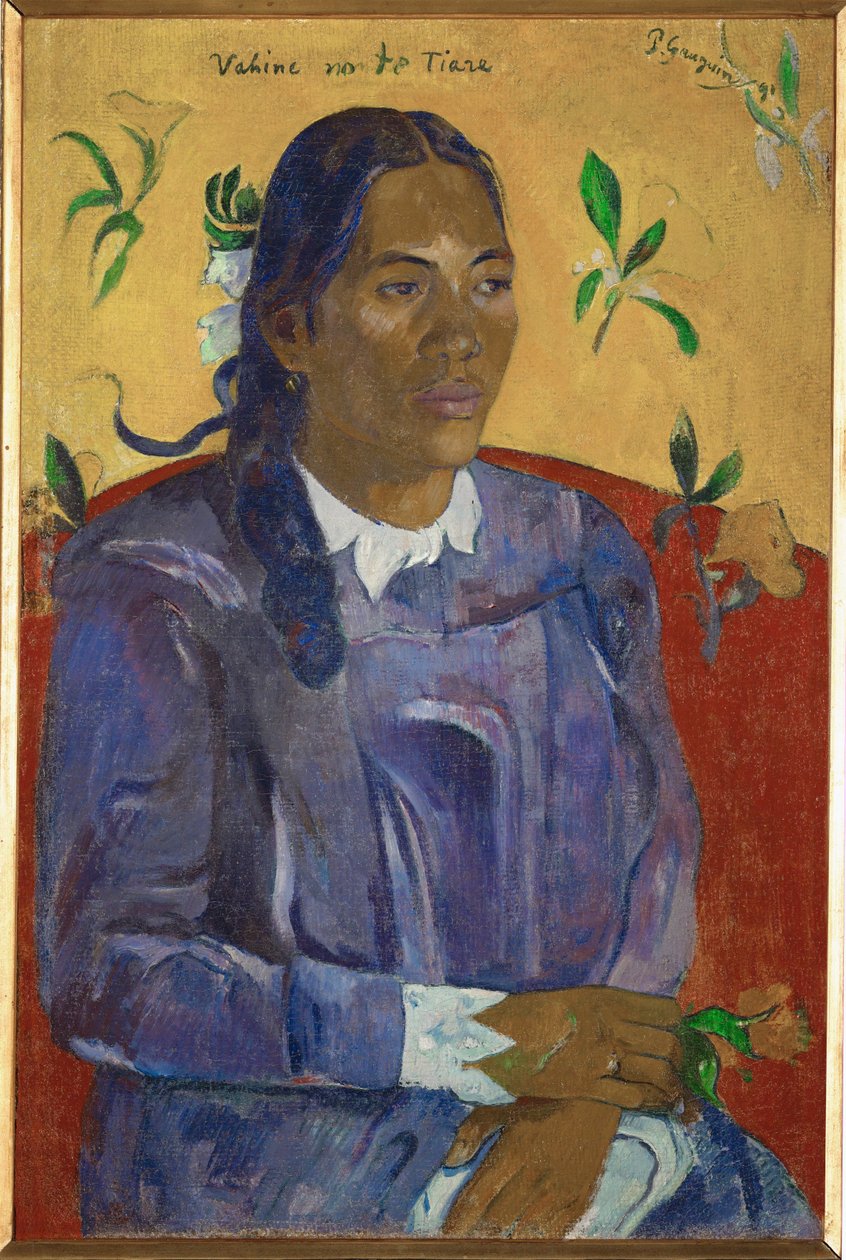 Vahine no te tiare (öljyä kankaalle) tekijältä Paul Gauguin
