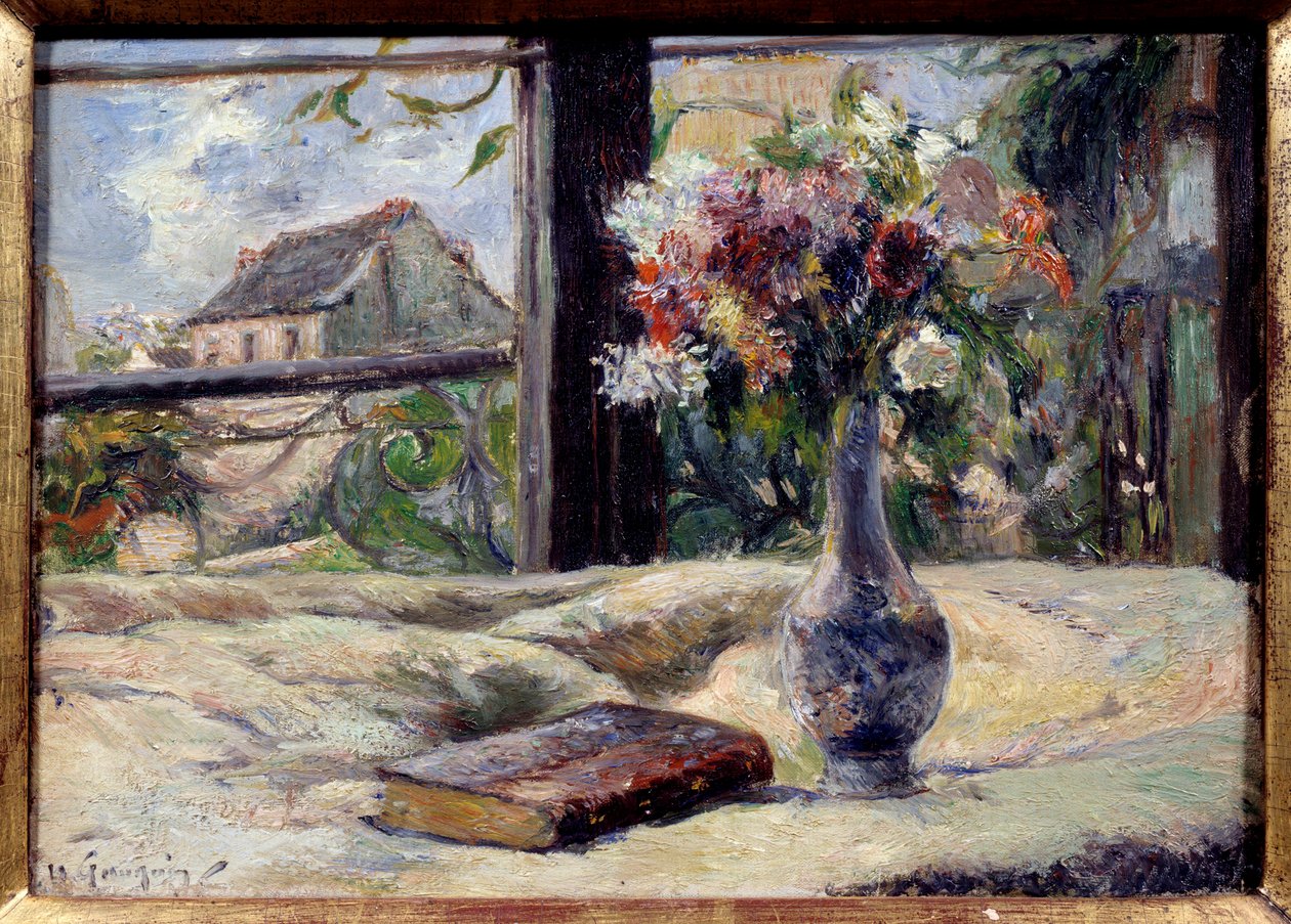 Maljakko kukkia. Paul Gauguinin maalaus (1848-1903) tekijältä Paul Gauguin