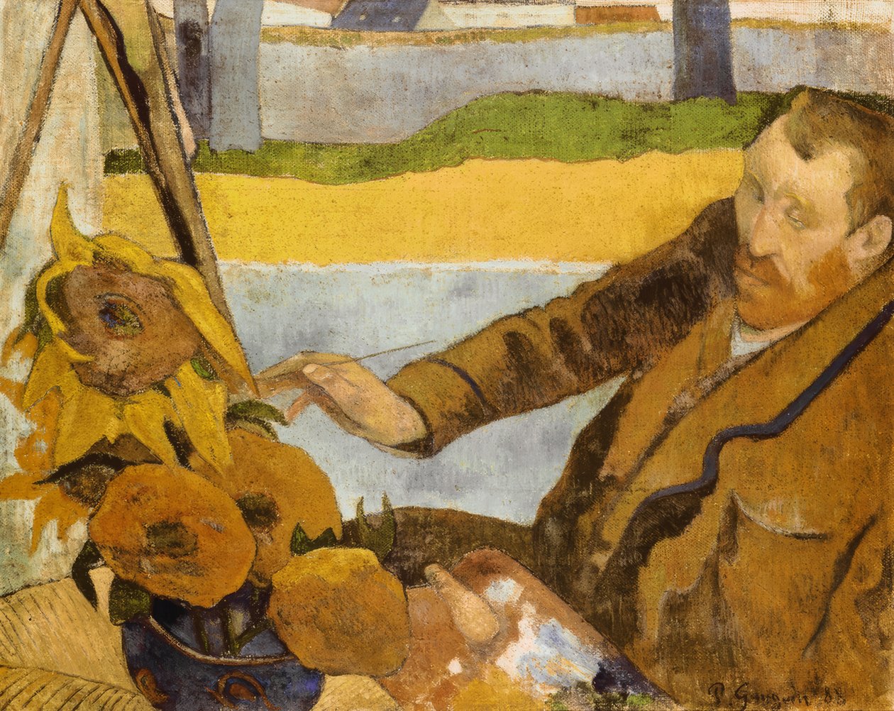 Vincent van Gogh, Sonnenblumen malend tekijältä Paul Gauguin