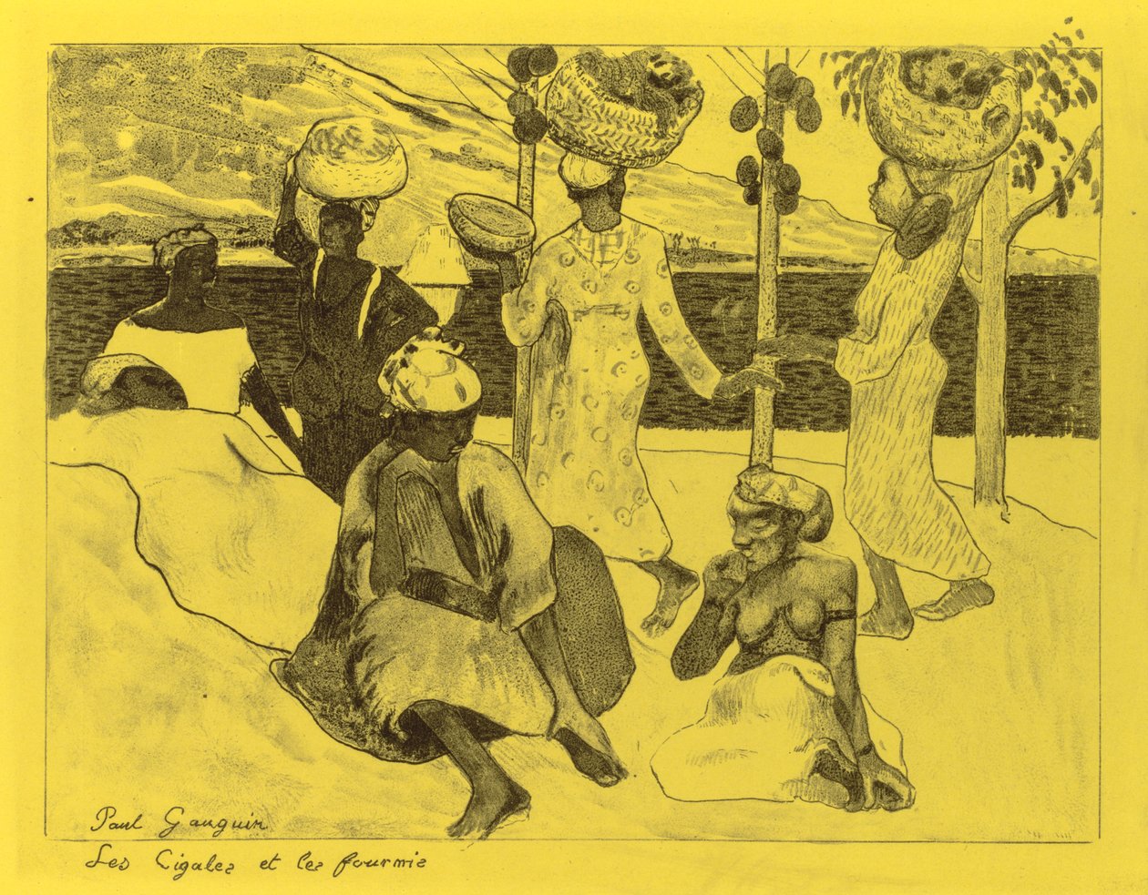 Volpini-sarja: Heinäsirkat ja muurahaiset tekijältä Paul Gauguin