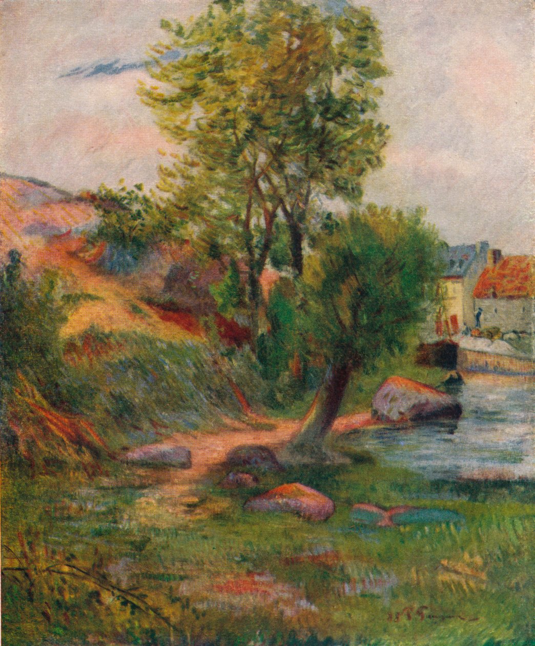 Willow by the Aven, 1888, 1938 tekijältä Paul Gauguin
