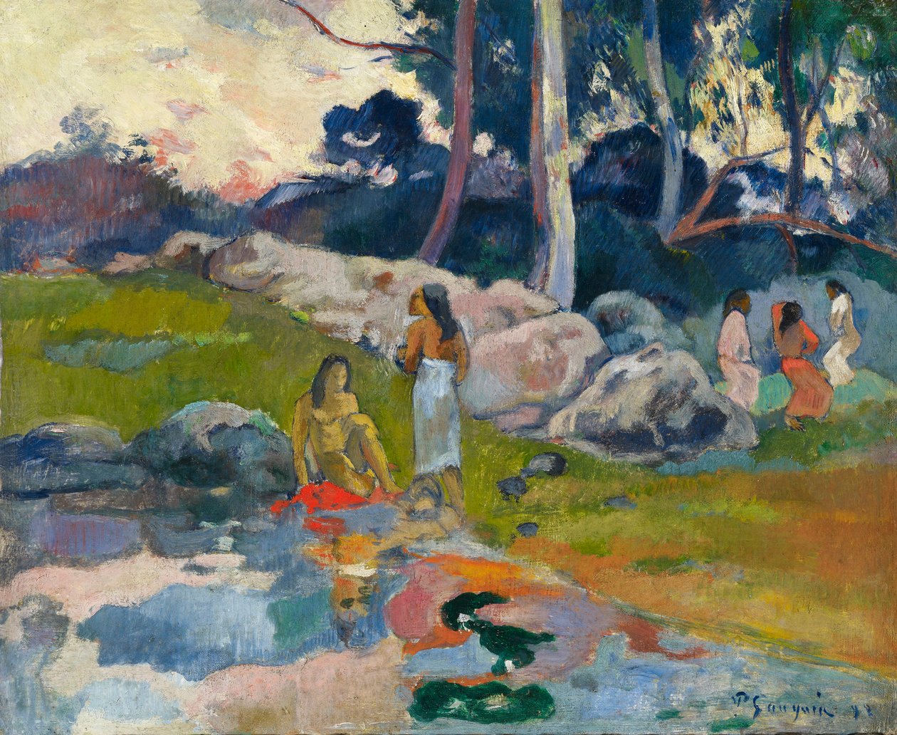 Naiset joen rannoilla, noin 1892. tekijältä Paul Gauguin