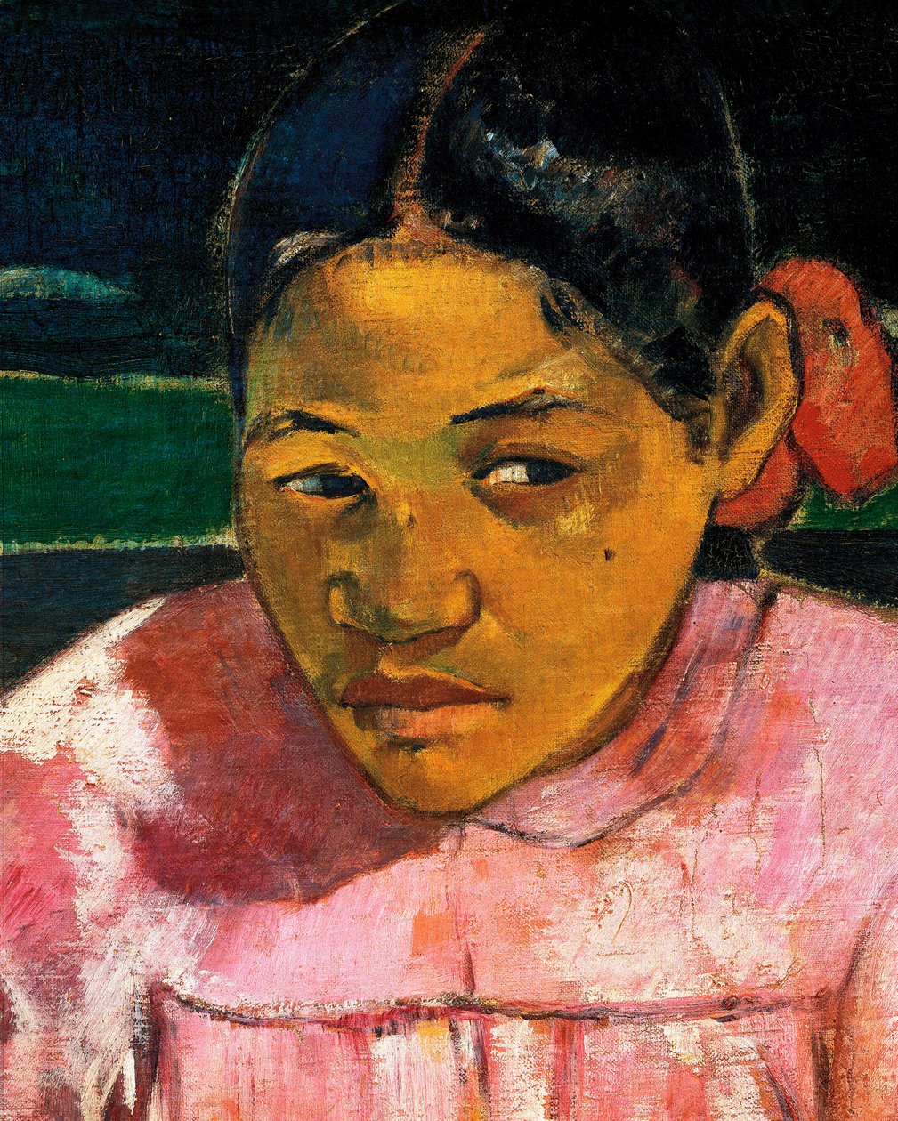 "Women of Tahiti" tai "On the Beach" (yksityiskohta) tekijältä Paul Gauguin