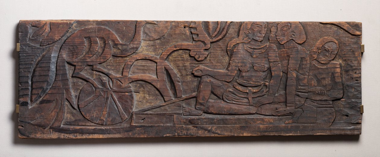 Naiset riikinkukon kanssa, helpotus tekijältä Paul Gauguin