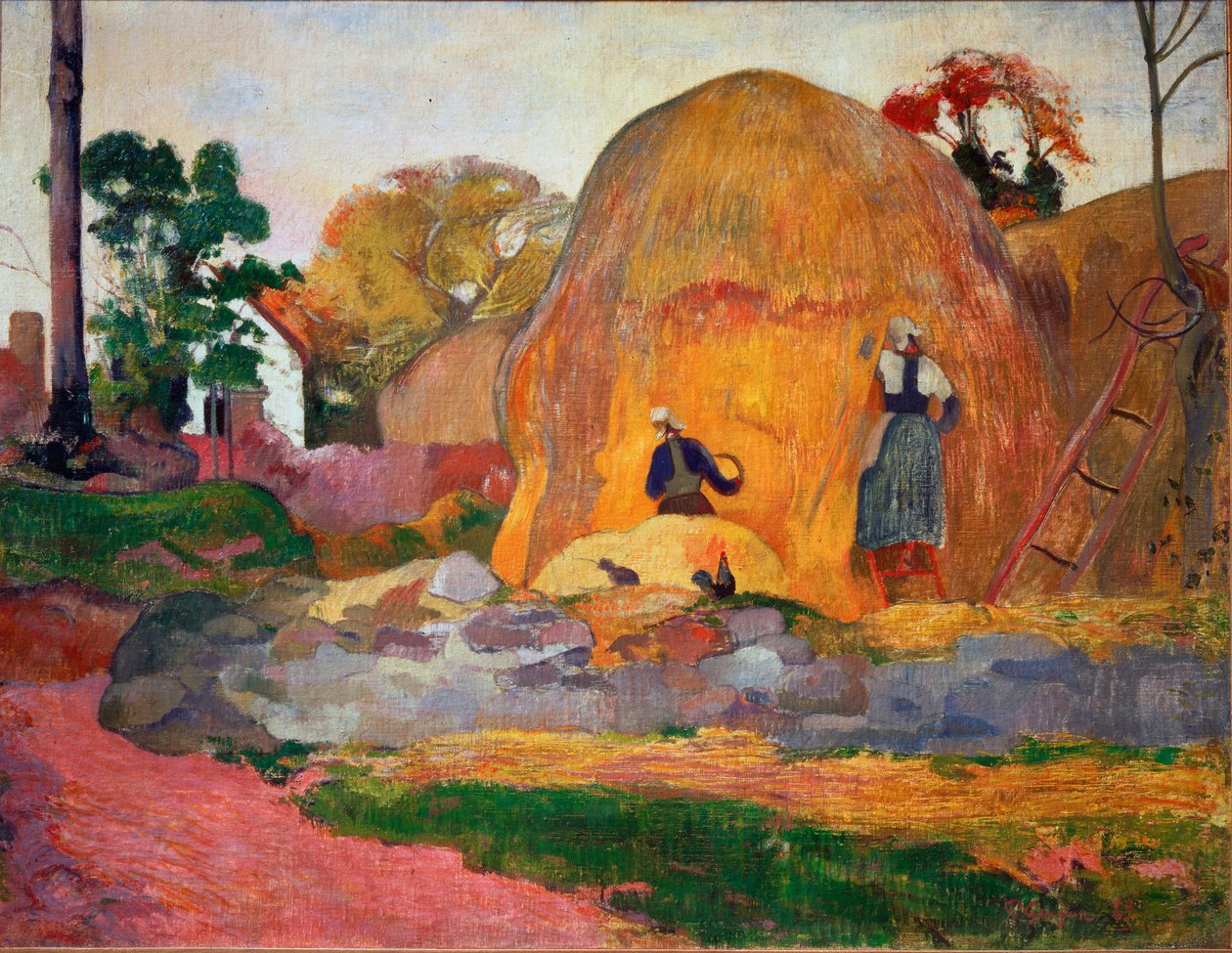 Keltaiset heinänkorret tai kultainen sato tekijältä Paul Gauguin