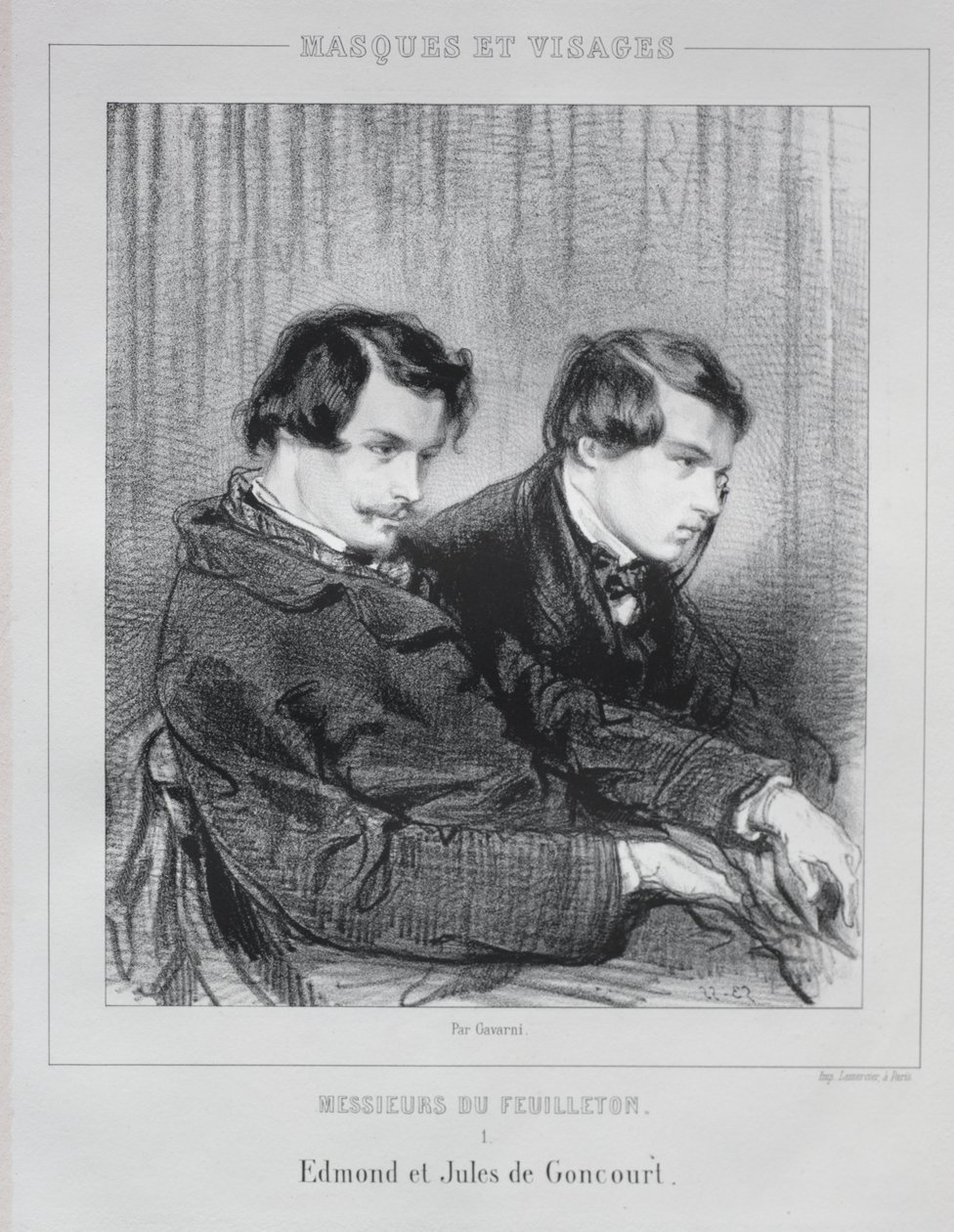 Edmond ja Jules de Goncourt tekijältä Paul Gavarni
