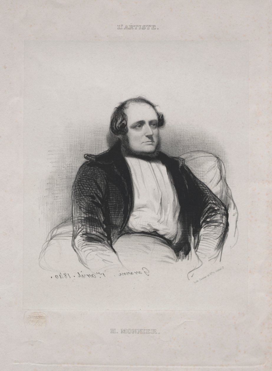 Henry (Bonaventure) Monnier tekijältä Paul Gavarni