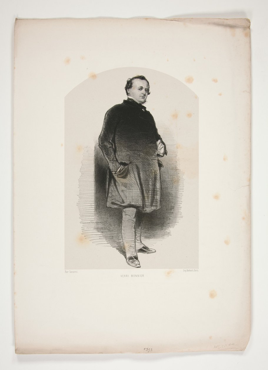 Henri Monnier tekijältä Paul Gavarni