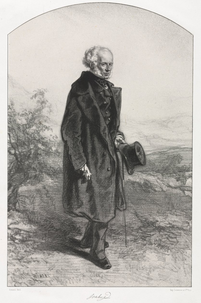 Jean-Baptiste Isabey, 1854-1856. tekijältä Paul Gavarni