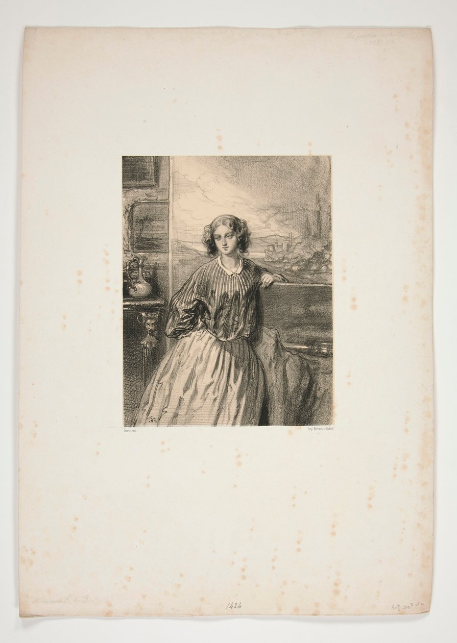 Naisetaiteilijat / Madame E. de B tekijältä Paul Gavarni
