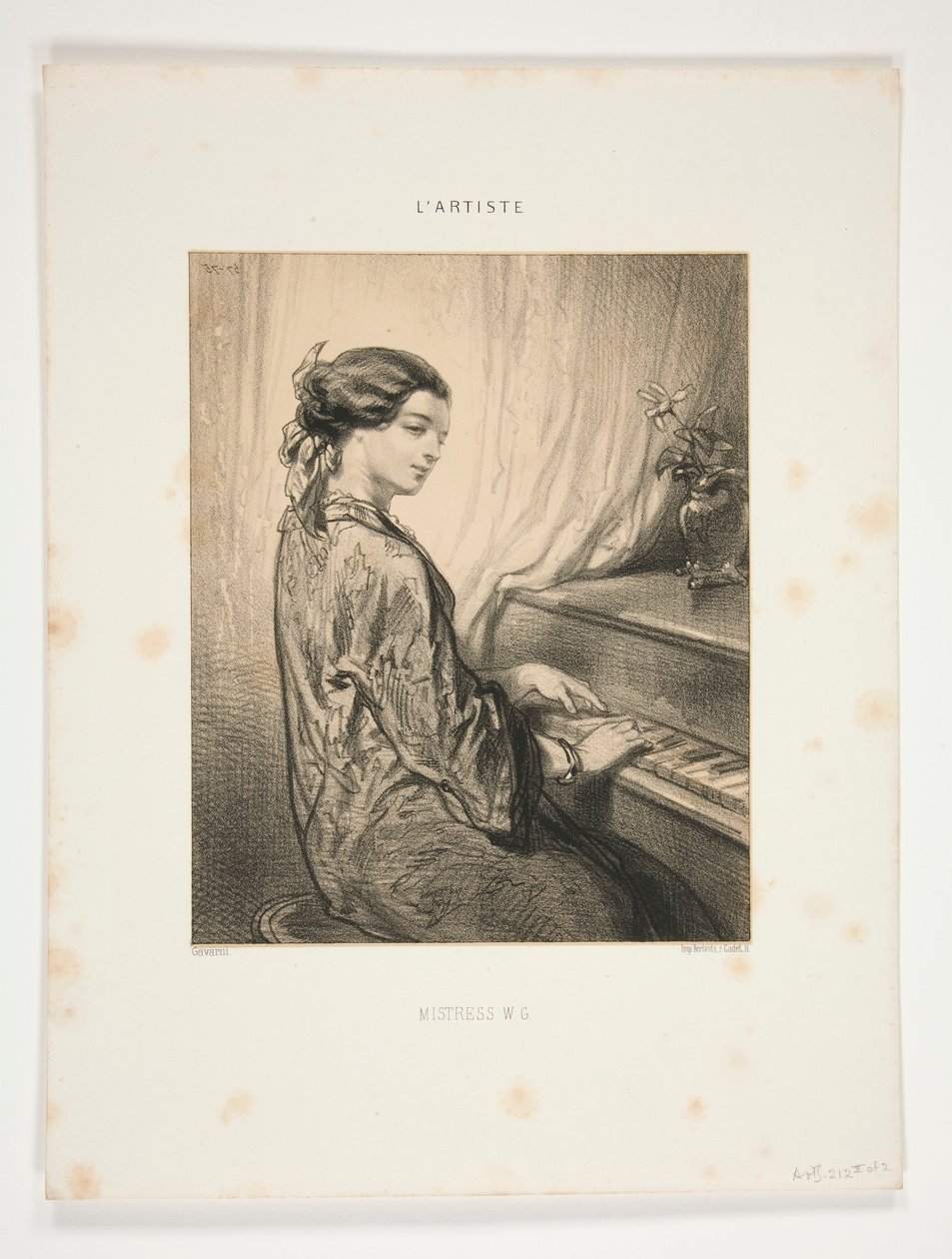 Naisetaiteilijat/ Mistress W.G tekijältä Paul Gavarni