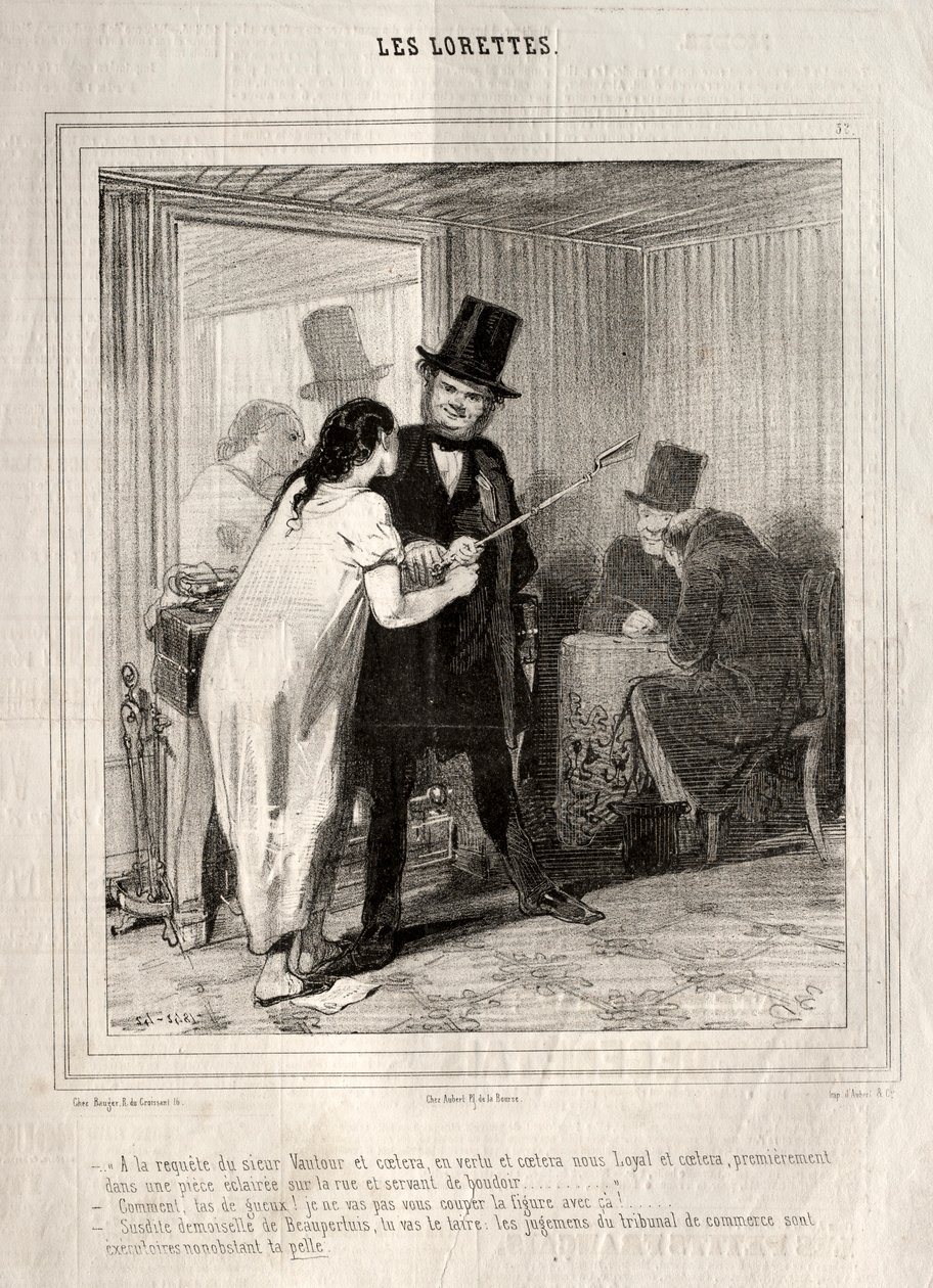 The Lorettes, 1842. tekijältä Paul Gavarni