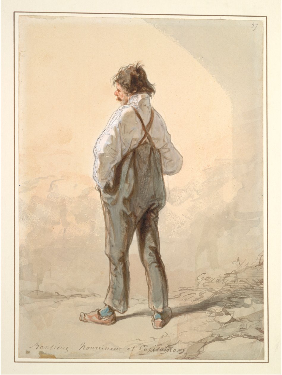 The Suburbs: Stock Raiser ja kapteeni, luultavasti 1859-1860. tekijältä Paul Gavarni