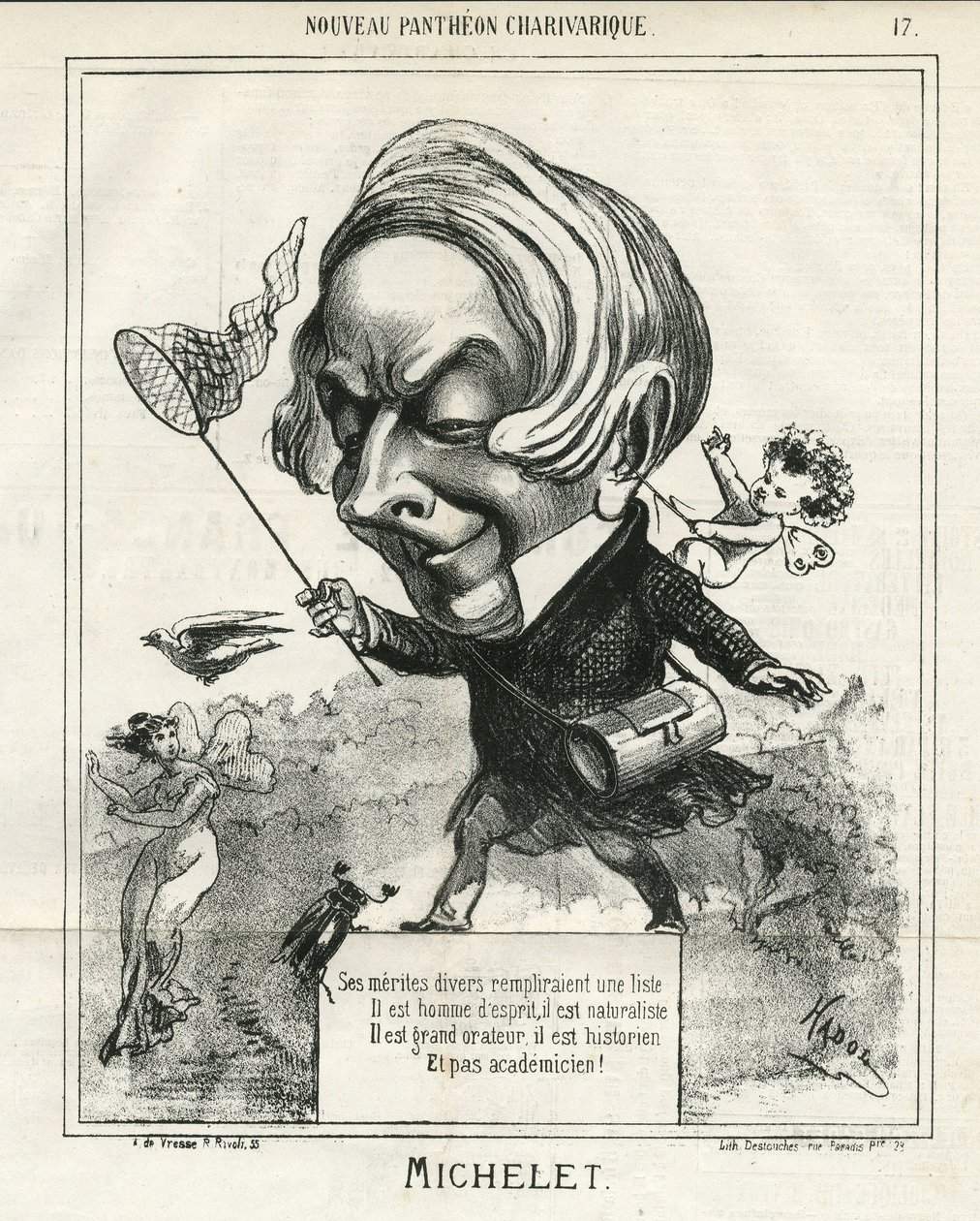 Kuva Hadolista (1835-1875) Charivarissa tekijältä Paul Hadol