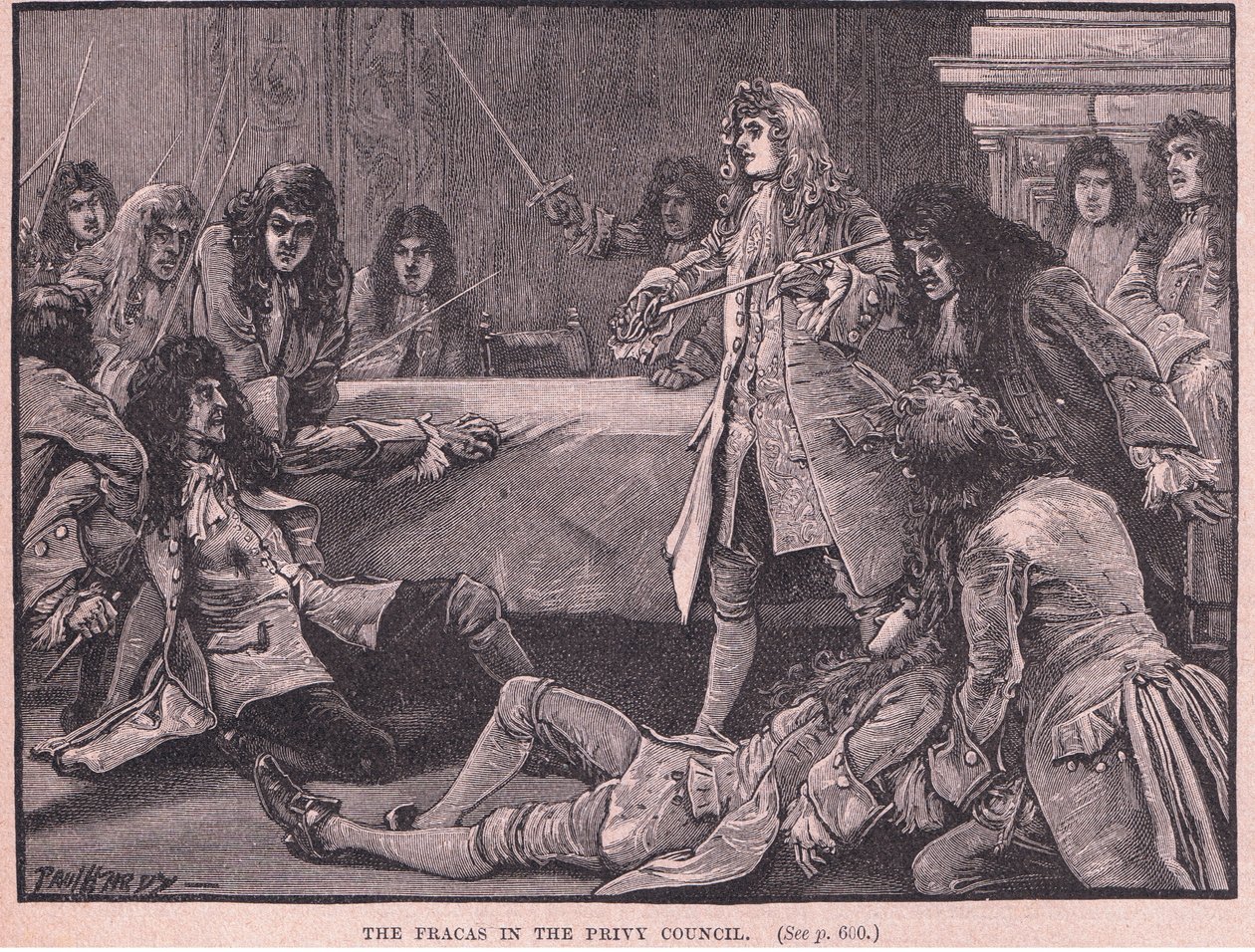 Fracas Privy Councilissa AD 1711 tekijältä Paul Hardy