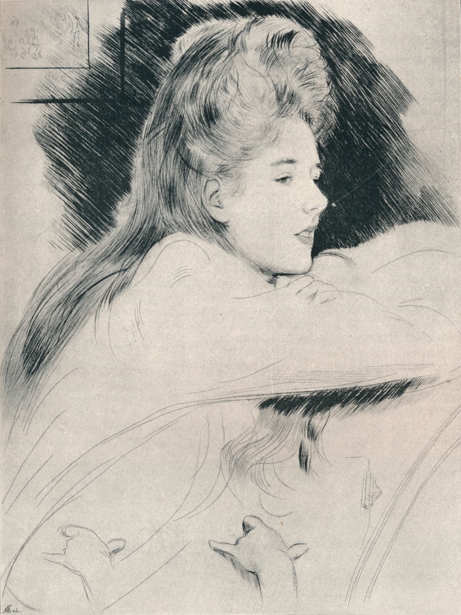 "Study", c1890, 1894 tekijältä Paul Helleu