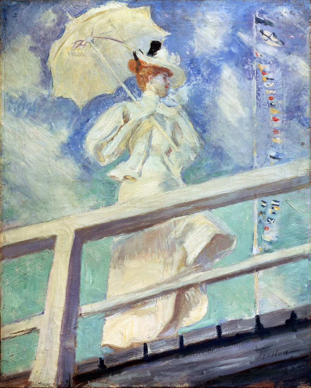 "Lady in White", 1800-luvun loppu. tekijältä Paul Helleu