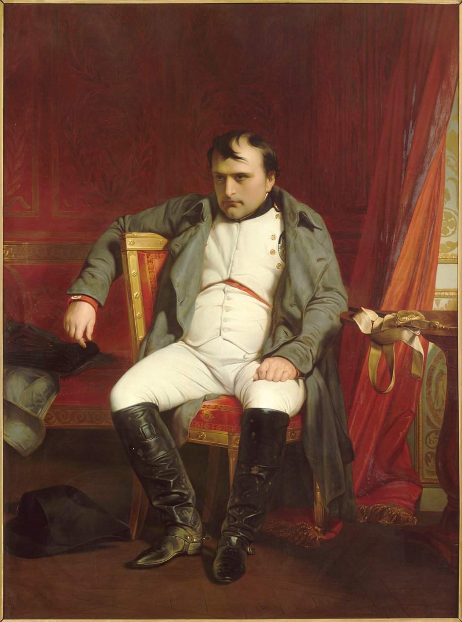 Napoleon Fontainebleaussa, 31. maaliskuuta 1814, 1840. tekijältä Paul Delaroche