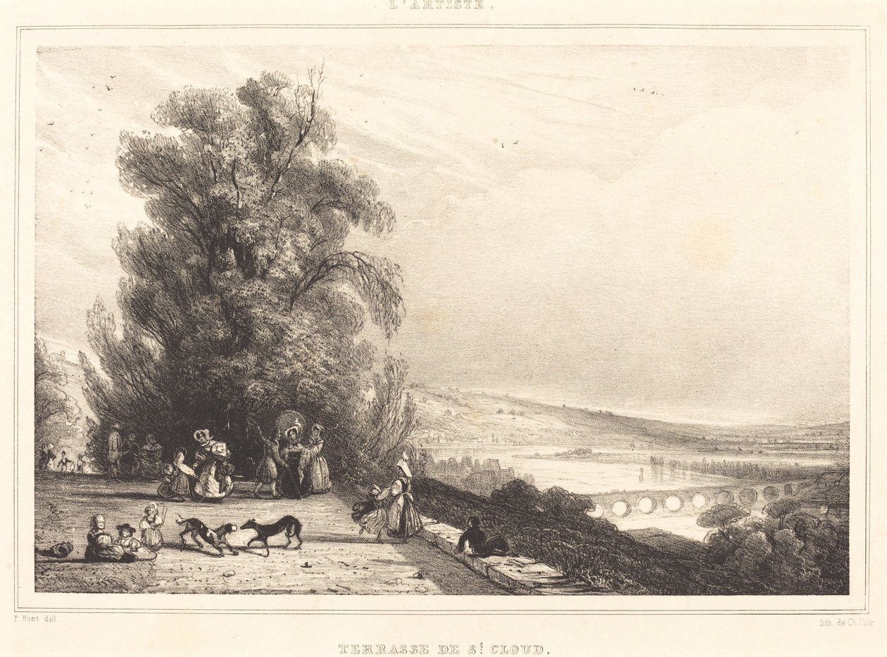 Terrace of St. Cloud (Terrasse de St. Cloud) tekijältä Paul Huet