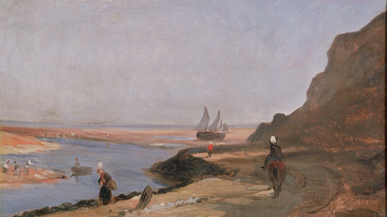 Trouvillen suistoalue, 1864 tekijältä Paul Huet