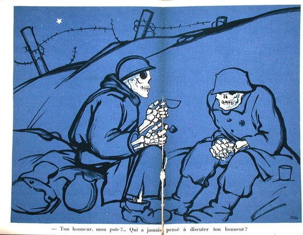 Karikatyyri Stavitskyn tapauksesta, kuvitus "Parlons Francaisista" tekijältä Paul Iribe
