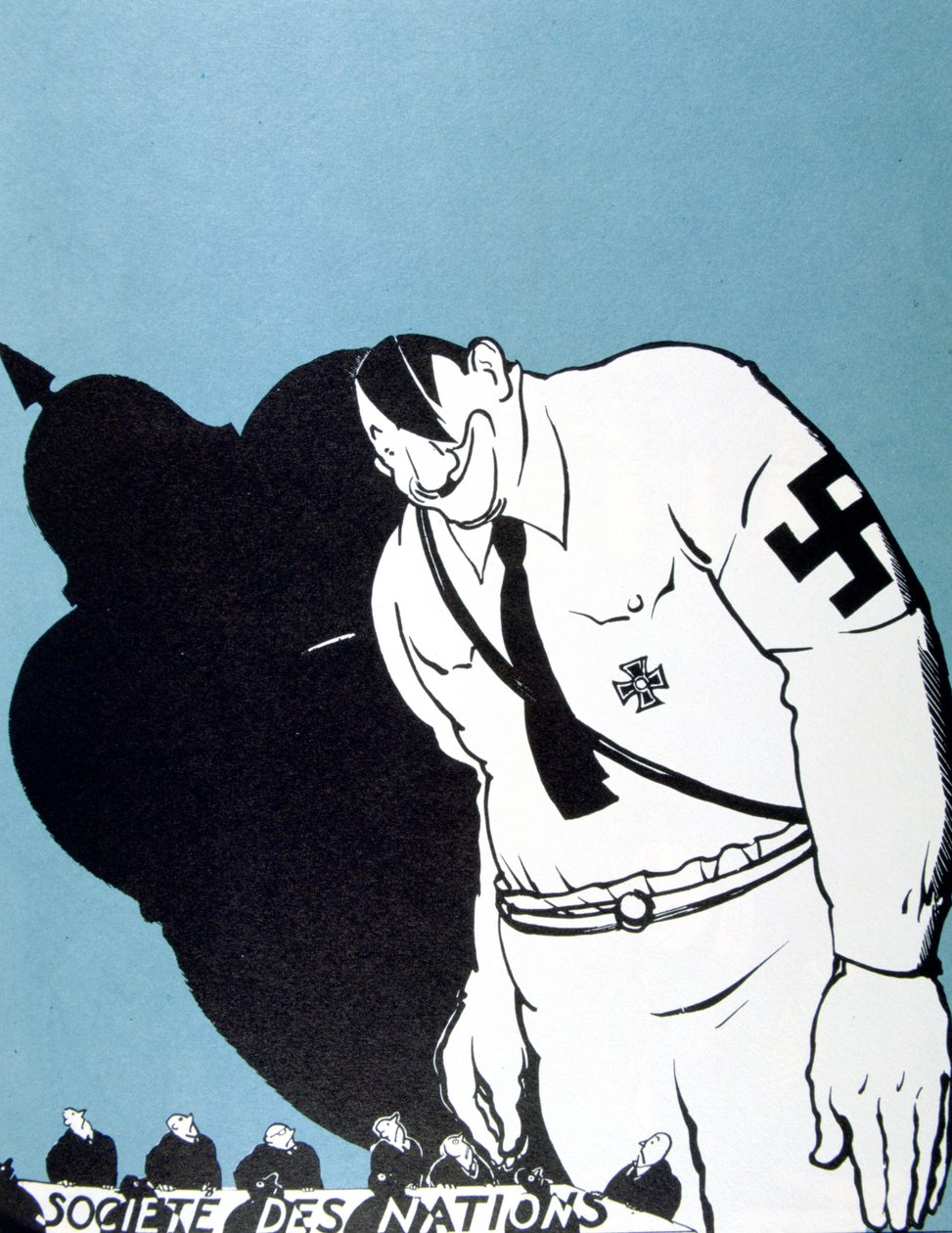 "Hitler ja Kansakuntien Liitto", 1935 tekijältä Paul Iribe