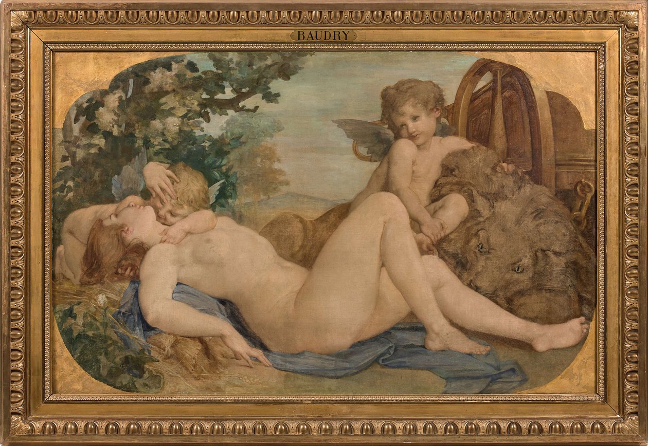 Cybele ja Amphitrite, 1859. tekijältä Paul Jacques Aimé Baudry