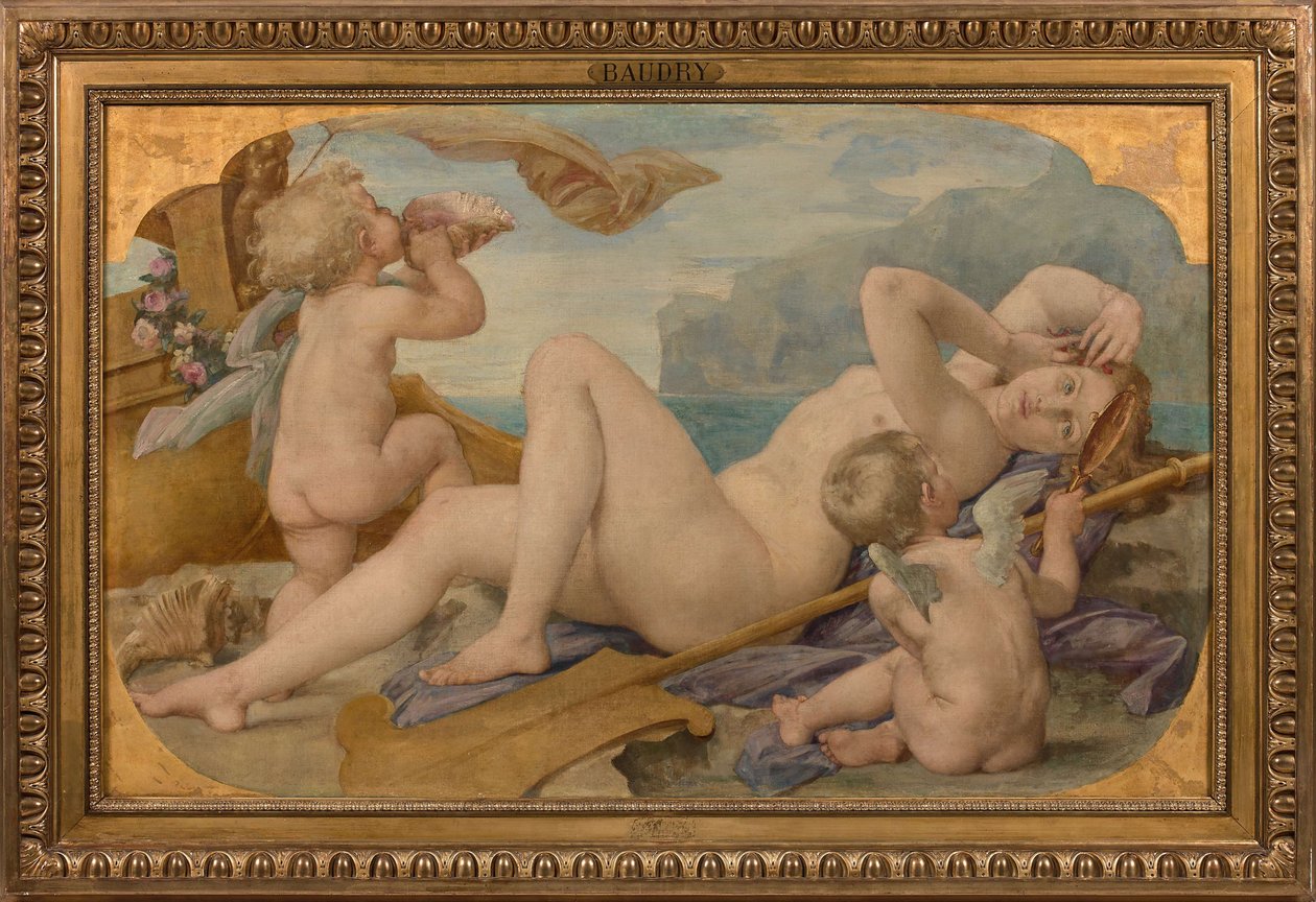 Cybele ja Amphitrite, 1859. tekijältä Paul Jacques Aimé Baudry