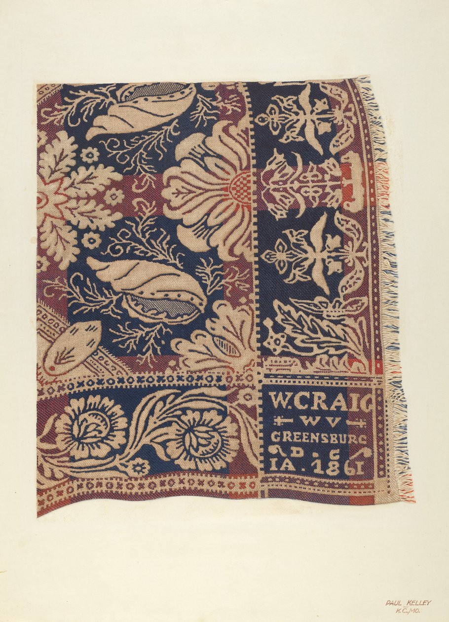 Jacquard-peitto tekijältä Paul Kelly