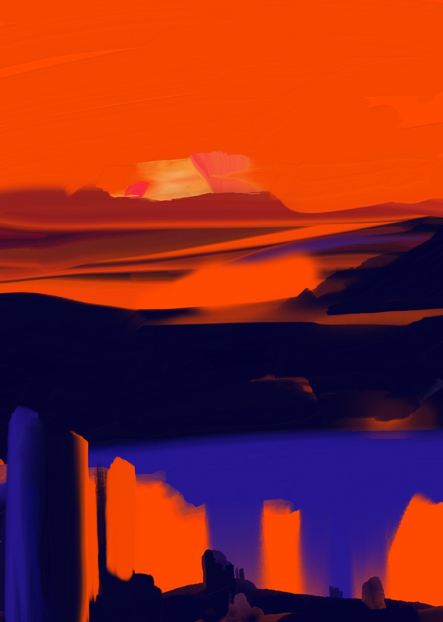 Brolga, 2023 (digitaalista taidetta) tekijältä Paul Kempton