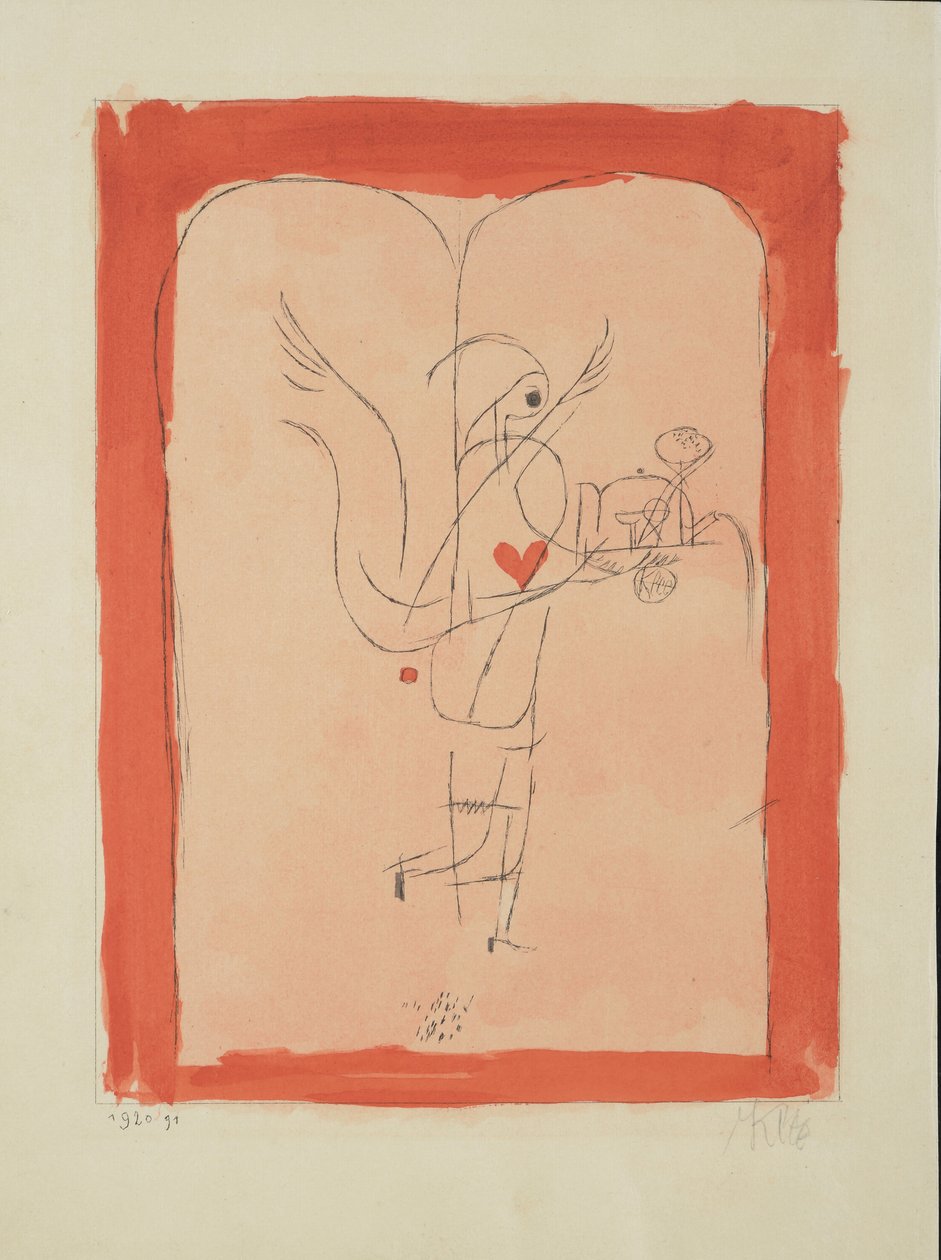 Nero tarjoilee pienen aamiaisen, 1920. tekijältä Paul Klee