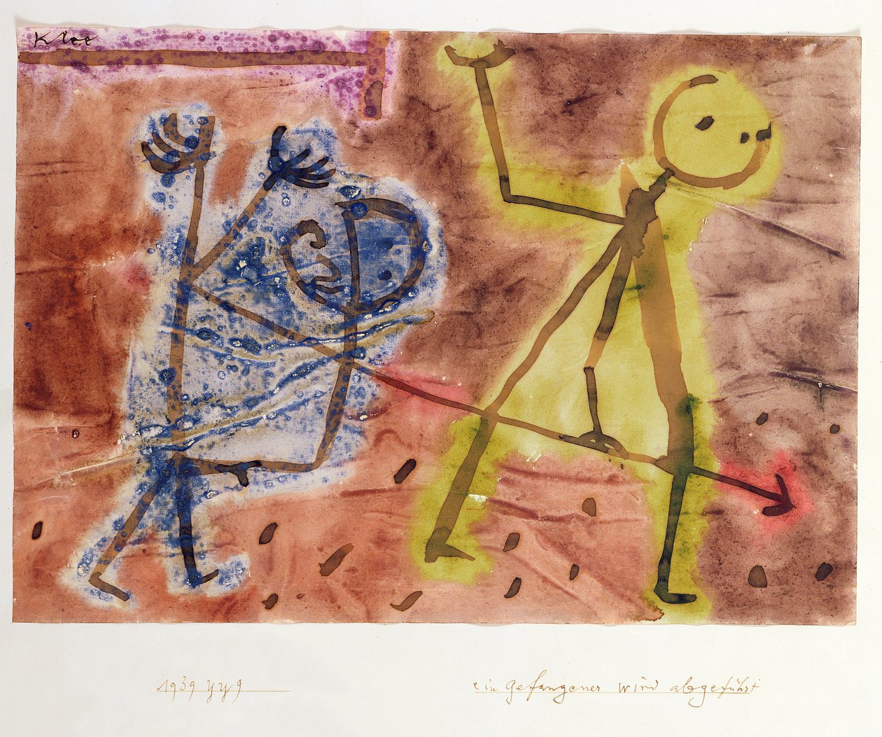 Vanki johdetaan pois tekijältä Paul Klee