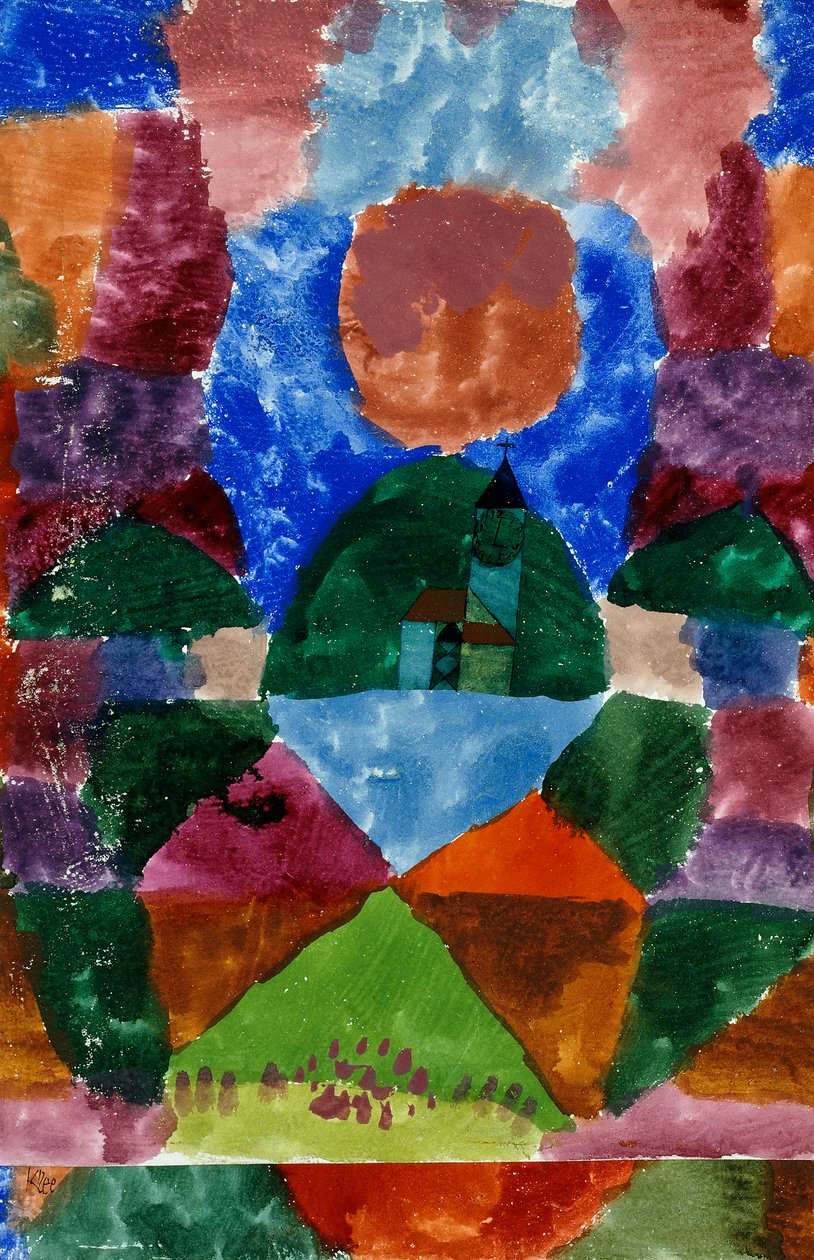 Tiivistetty näkymä Tegernseen tekijältä Paul Klee