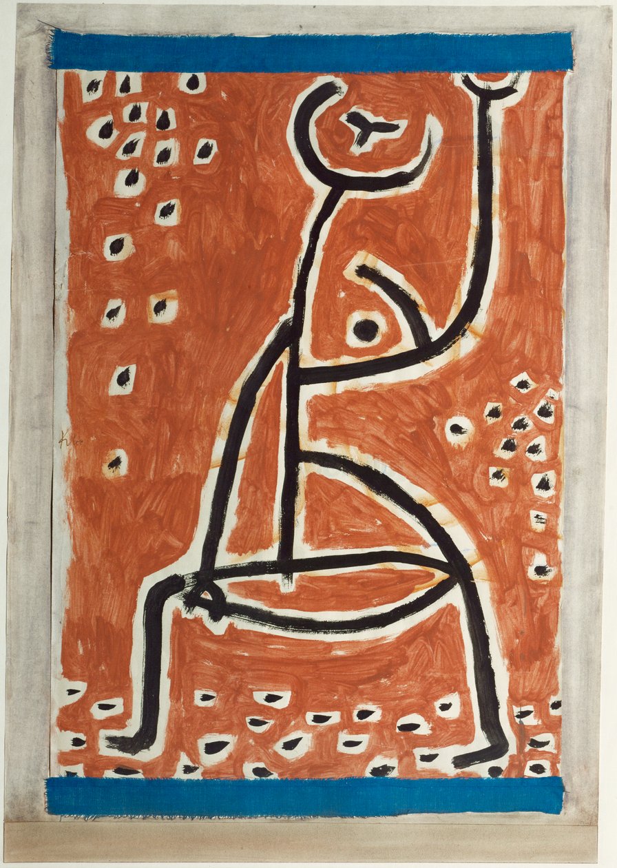 Urheilullinen nainen (huohottaen) tekijältä Paul Klee