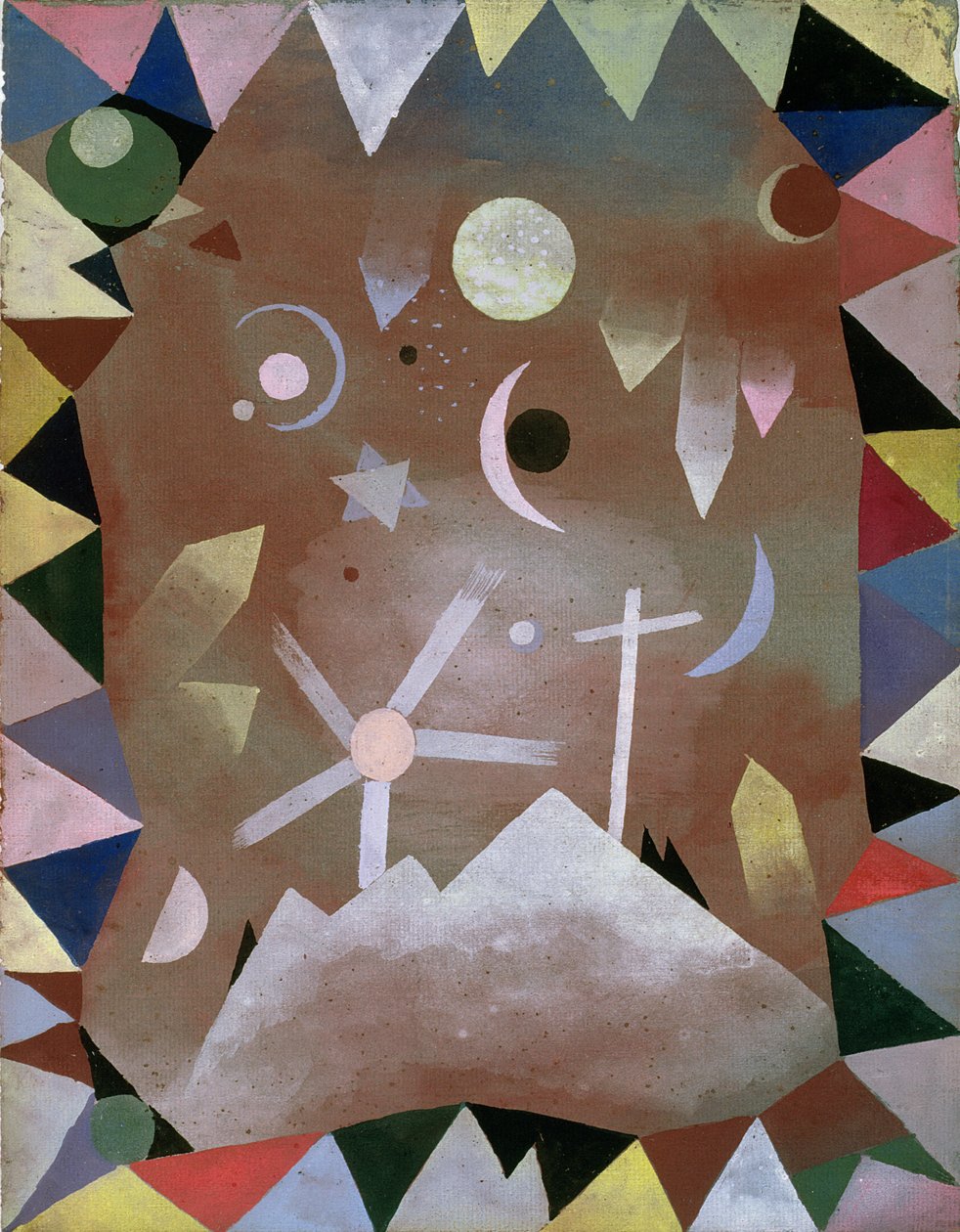 Vuorenhuippujen yläpuolella tekijältä Paul Klee