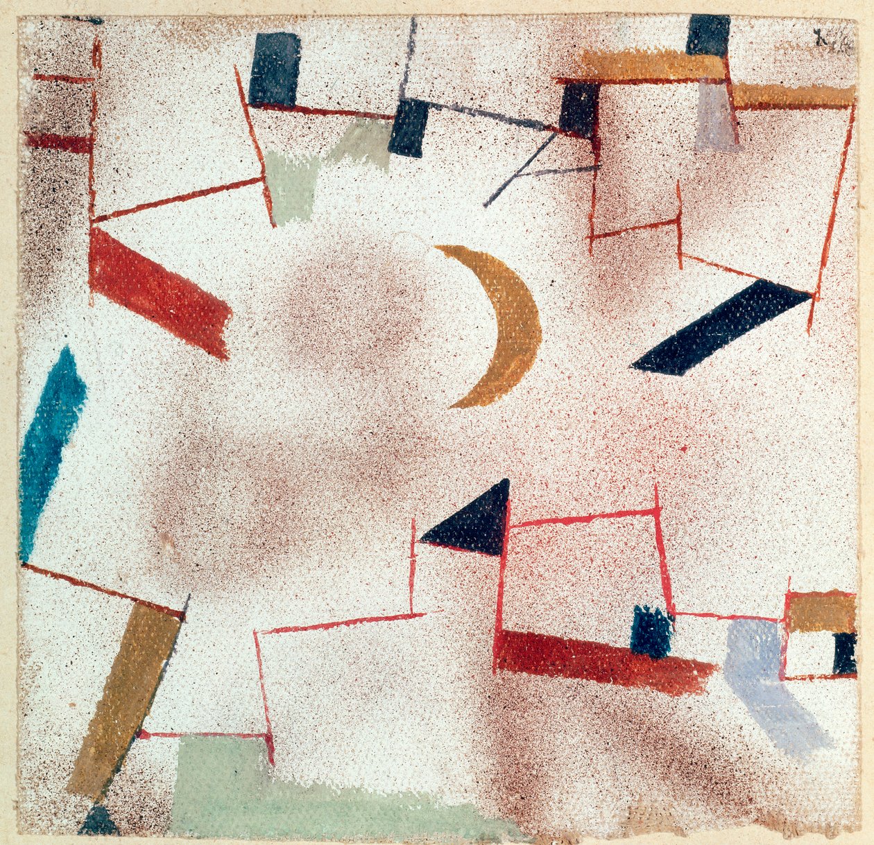 Abstrakti puolikuun kanssa tekijältä Paul Klee