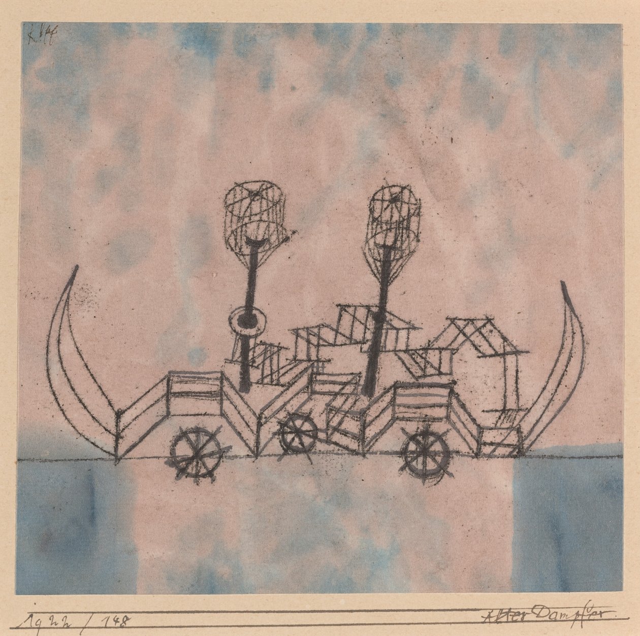 Vanha höyrylaiva tekijältä Paul Klee