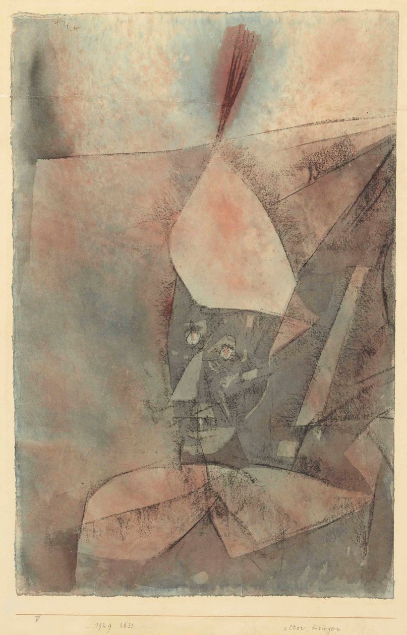 Alter Krieger Vanha soturi, 1929. tekijältä Paul Klee