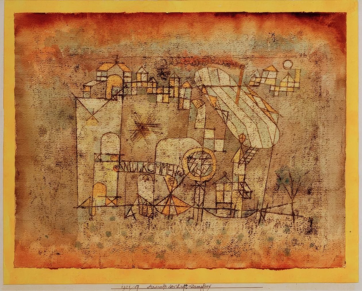 Ankunft des Luft = kosteuttajat tekijältä Paul Klee