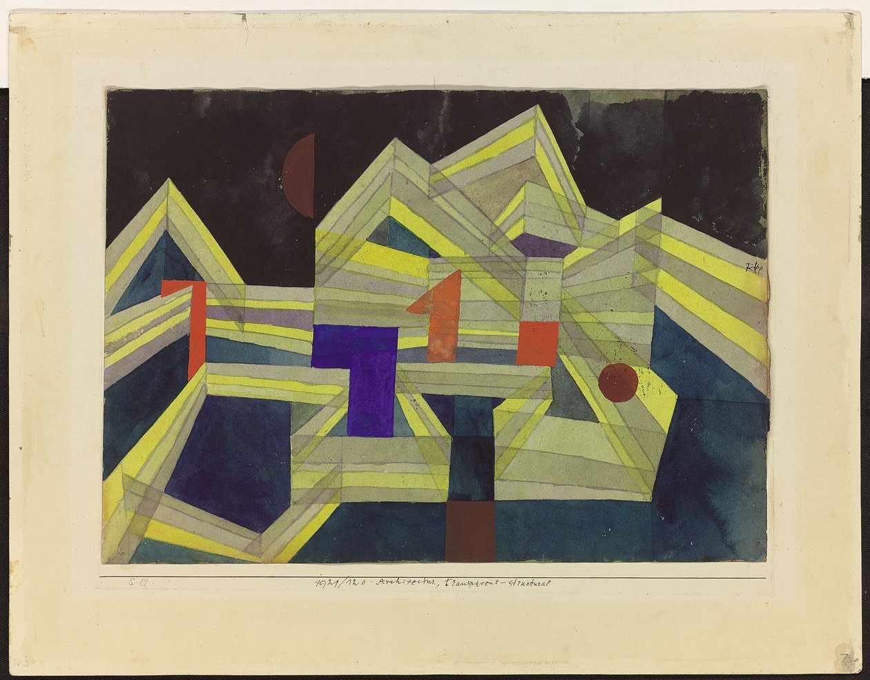 Arkkitehtuuri, läpinäkyvä-rakenteellinen tekijältä Paul Klee