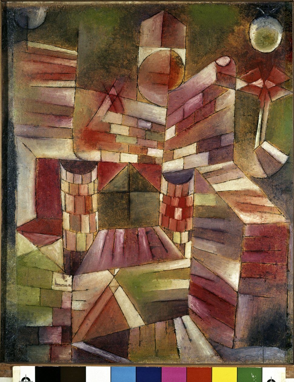 Arkkitehtuuria ikkunasta tekijältä Paul Klee