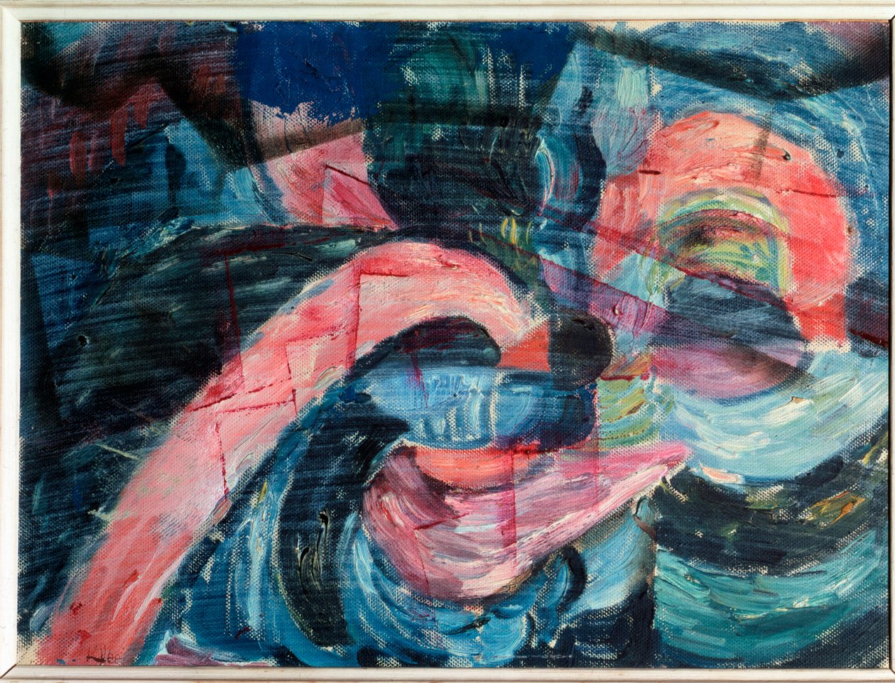 Saapuminen puron rannoille ja sillan rakentaminen - Maalaus tekijältä Paul Klee