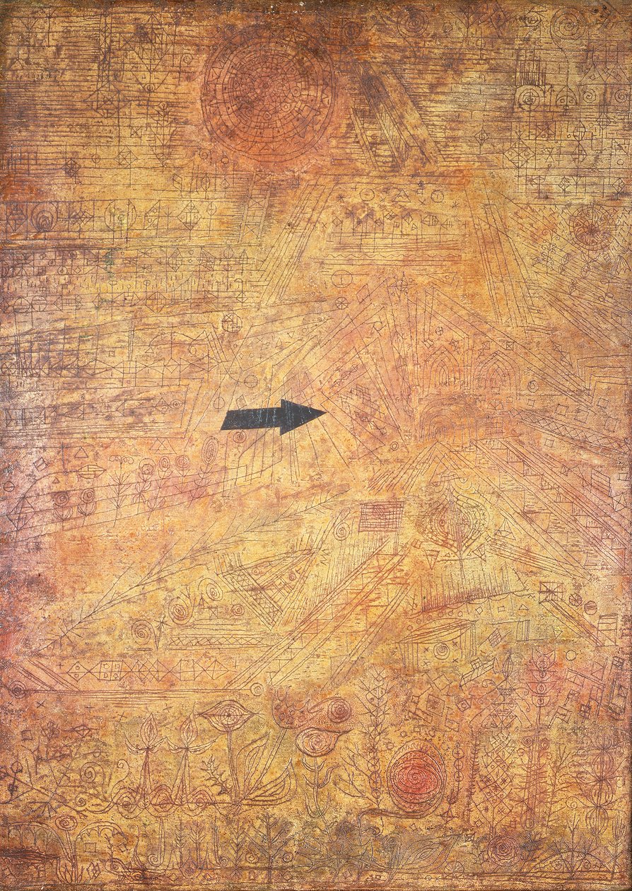 Nuoli puutarhassa (Nuoli puutarhaan) tekijältä Paul Klee