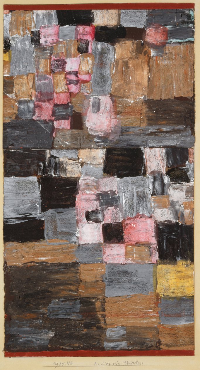 Pienen kaupungin nousu, 1930. tekijältä Paul Klee