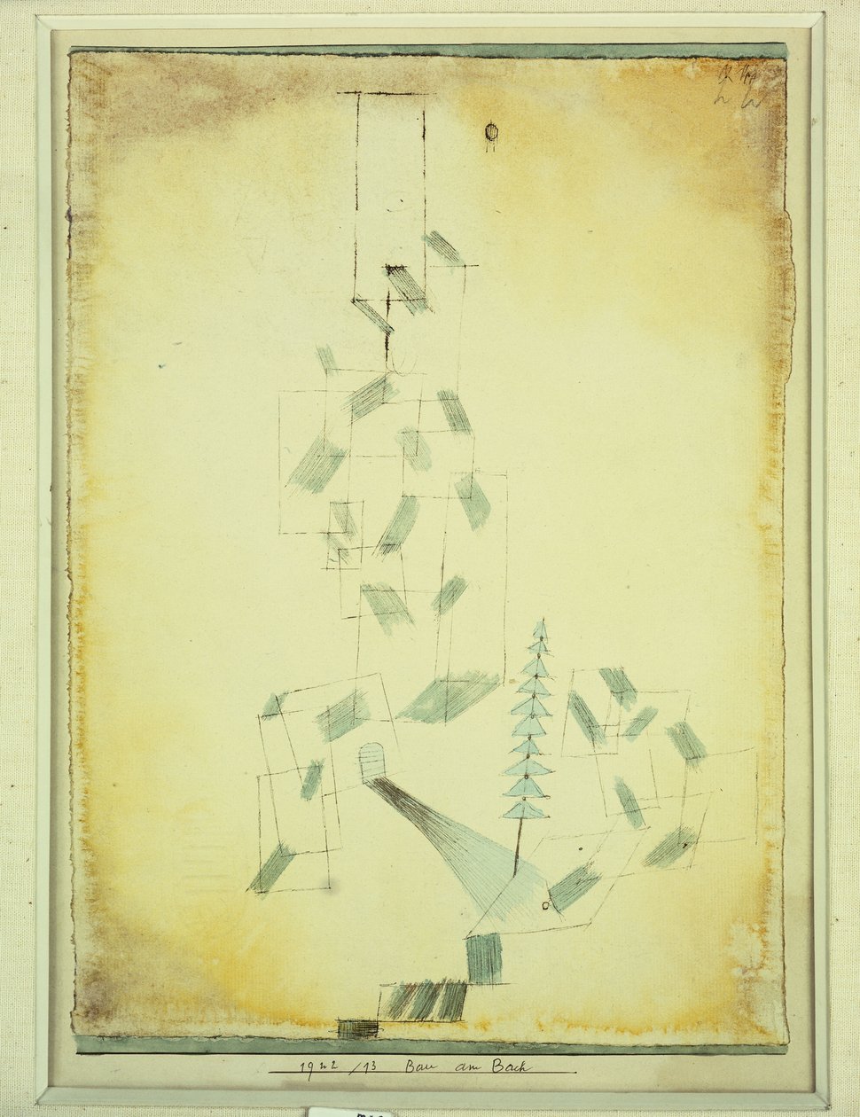 rakentaminen purolla tekijältä Paul Klee