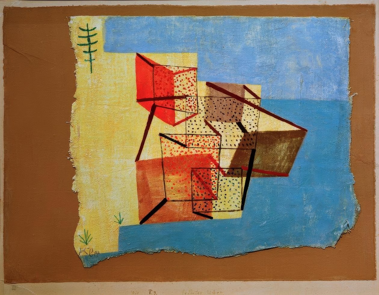 Bebautes Ufer tekijältä Paul Klee